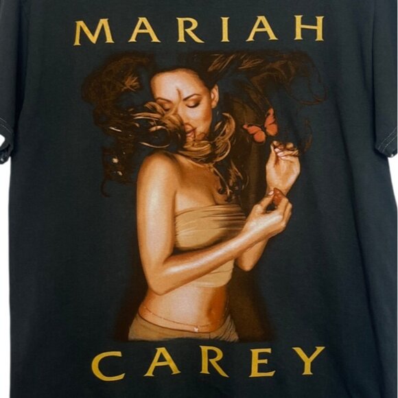Mariah Carey Graphic Tshirt Butterfly S/M Black Band Concert Music - Picture 5 of 6